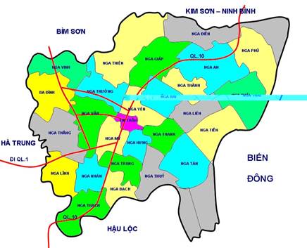 Bản đồ Hành chính Nga Sơn
